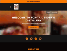 Tablet Screenshot of foxtailcider.com